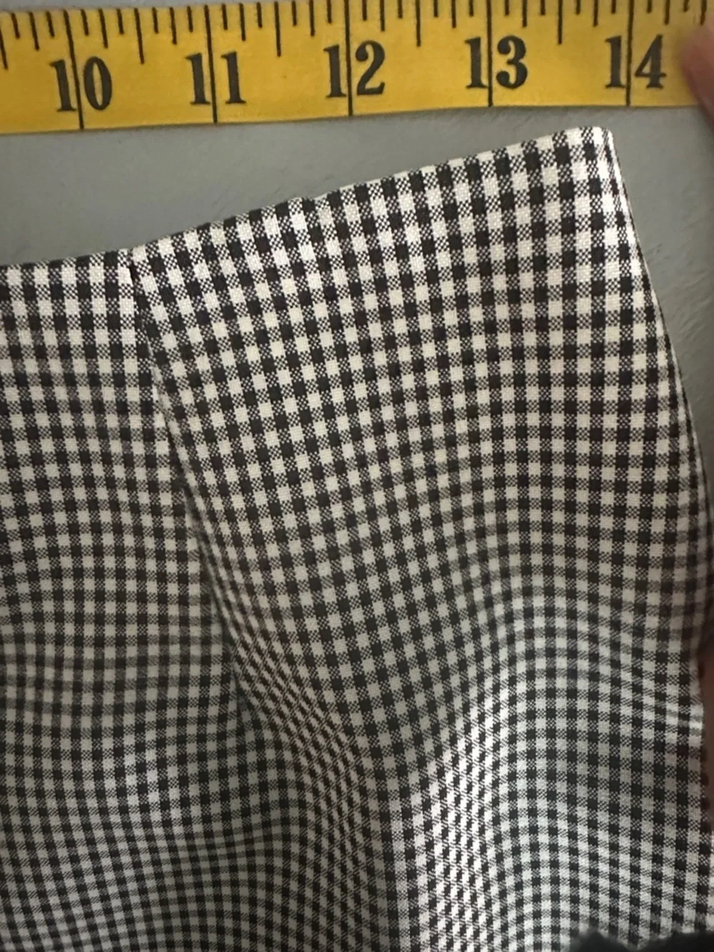 Y2K 2000s Gingham Black White A Line Skirt Women’s 6 Timeless Preppy Classic